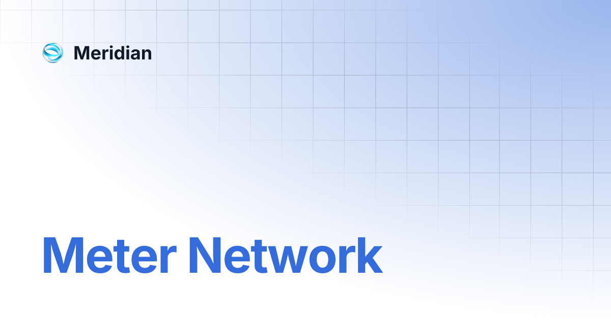 Meter Network | Meridian